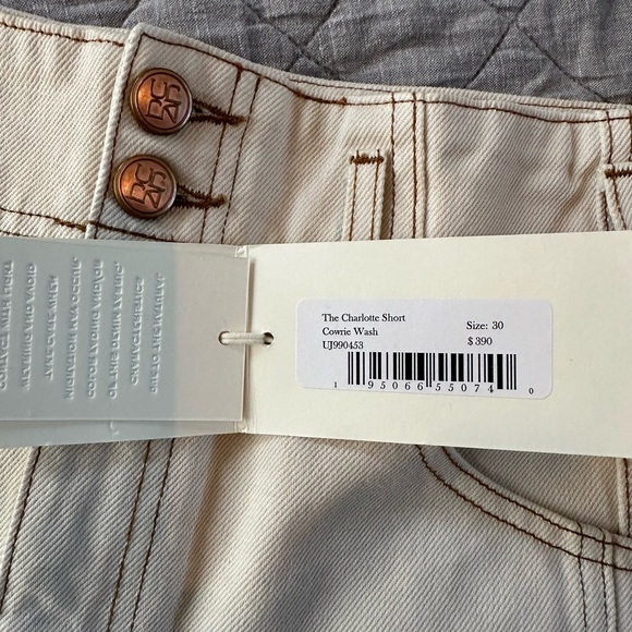 Ulla Johnson Charlotte shorts in Cowrie, size 30, NWT - Picture 6 of 8